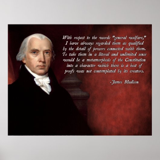 James Madison Verfassung Poster (Vorne)