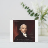 James Madison "War & Freedom" - Geschenke zum Zita Postkarte (Stehend Vorderseite)