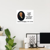 James Madison, wenn Männer Engel wären, wäre keine Poster (Heimbüro)
