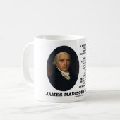 James Madison-Wissen regelt für immer Ignoranz Kaffeetasse (Vorderseite Links)
