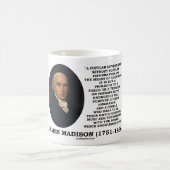 James Madison-Wissen regelt für immer Ignoranz Kaffeetasse (Mittel)