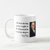 James Madison-Zitat 1b Kaffeetasse (Links)
