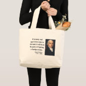 James Madison-Zitat 2b Jumbo Stoffbeutel (Vorderseite (Produkt))
