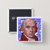 James Madison-Zitat-Knopf Button (Vorne & Hinten)