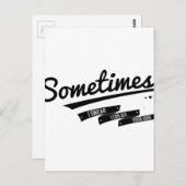 James - Manchmal Texte Retro Inspiriert Postkarte (Vorne/Hinten)