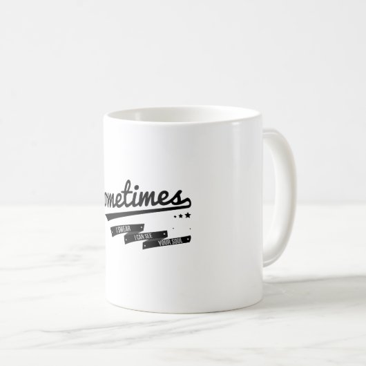 James - manchmal Texte-Retro inspiriertes Kaffeetasse (VorderseiteRechts)