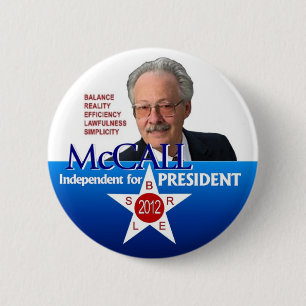 James McCall für Präsidenten 2012 Button