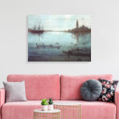 James McNeil Whistler Nocturne in Blau und Silber Leinwanddruck (Insitu (Wohnzimmer))