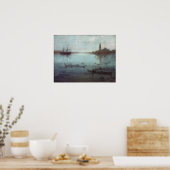 James McNeil Whistler Nocturne in Blau und Silber Poster (Küche)