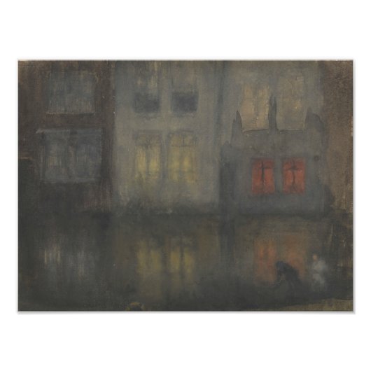 James McNeill Whistler - Nocturne - Black and Red Fotodruck (Vorne)