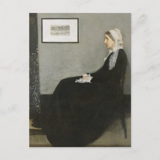 James McNeill Whistler Portrait Whistlers Mutter Postkarte (Vorderseite)