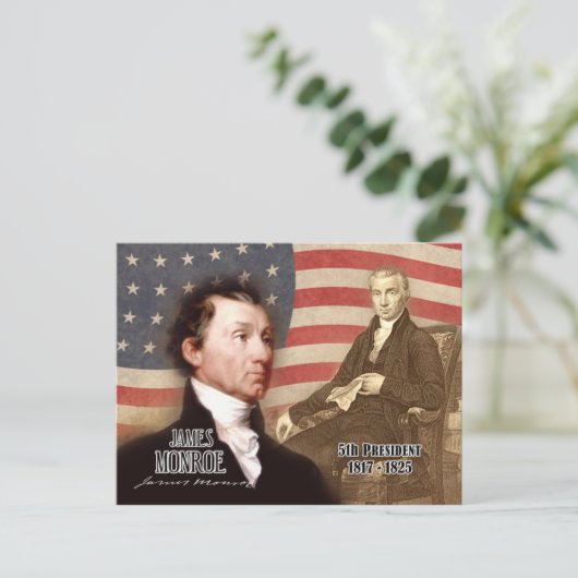 James Monroe - 5. Präsident der USA Postkarte (Stehend Vorderseite)