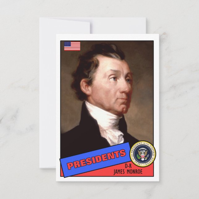 James Monroe Baseball Card (Vorderseite)