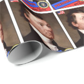 James Monroe Baseball Card Geschenkpapier (Rolleneckpunkt)