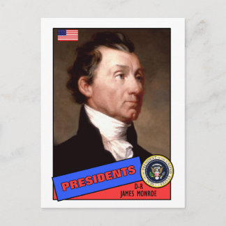 James Monroe Baseball Card Postkarte