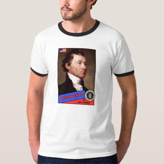 James Monroe Baseball Card T-Shirt (Vorderseite)