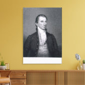 James Monroe, graviert von Asher Brown Durand (179 Leinwanddruck (Insitu (Wohnzimmer))