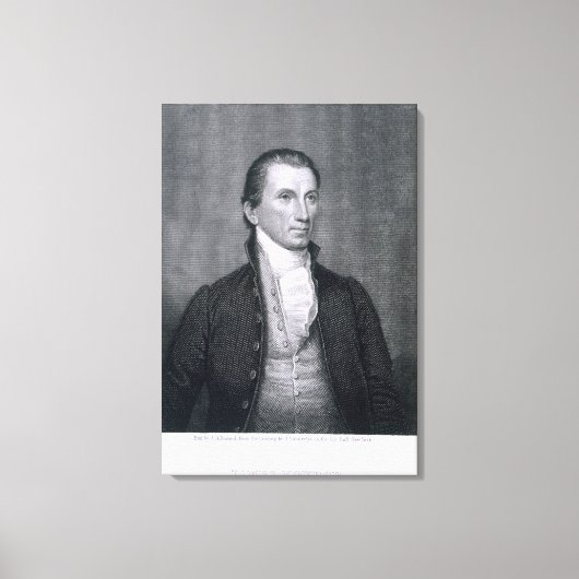 James Monroe, graviert von Asher Brown Durand (179 Leinwanddruck (Vorderseite)