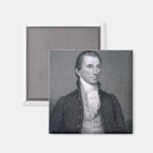 James Monroe, graviert von Asher Brown Durand (179 Magnet (Vorderseite/Rückseite)