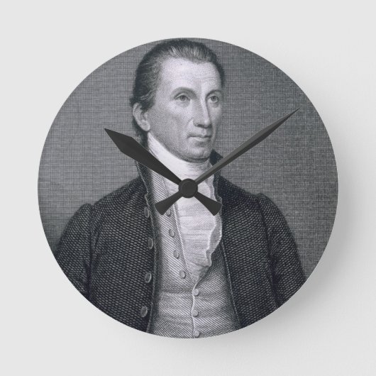 James Monroe, graviert von Asher Brown Durand (179 Runde Wanduhr (Vorderseite)
