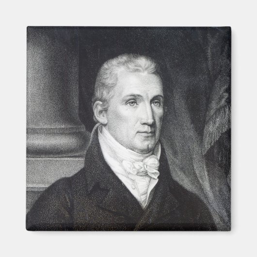 James Monroe, graviert von Thomas Gimbrede Magnet (Vorne)