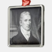 James Monroe, Gravur von Thomas Gimbrede Silbernes Ornament (Links)