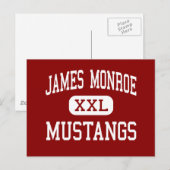 James Monroe - Mustangs - Mittel - Eugene Oregon Postkarte (Vorne/Hinten)
