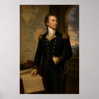 James Monroe Ölbild | Monroe-Doktrin Poster