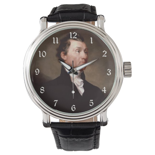James Monroe Portrait, früherer amerikanischer Prä Armbanduhr (Vorderseite)