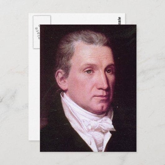 James Monroe Postkarte (Vorne/Hinten)