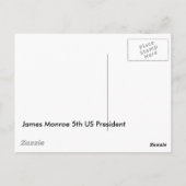 James Monroe Postkarte (Rückseite)