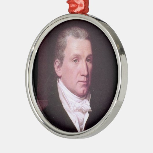 James Monroe Silbernes Ornament (Links)