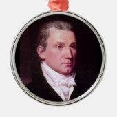 James Monroe Silbernes Ornament (Vorne)