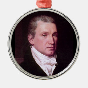 James Monroe Silbernes Ornament