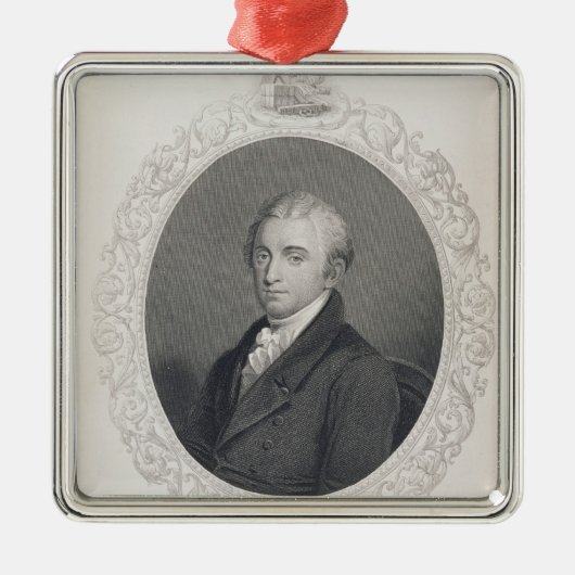 James Monroe Silbernes Ornament (Vorne)