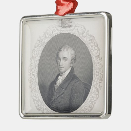 James Monroe Silbernes Ornament (Links)