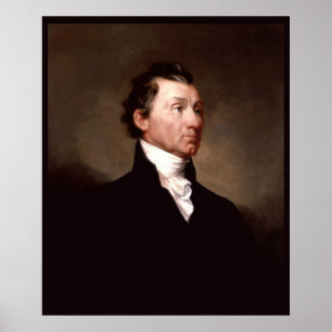 James Monroe White House US-Präsident Portrait Poster