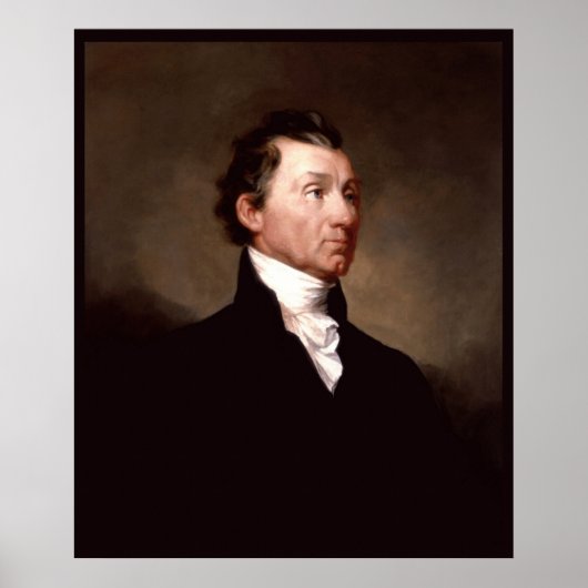 James Monroe White House US-Präsident Portrait Poster (Vorne)