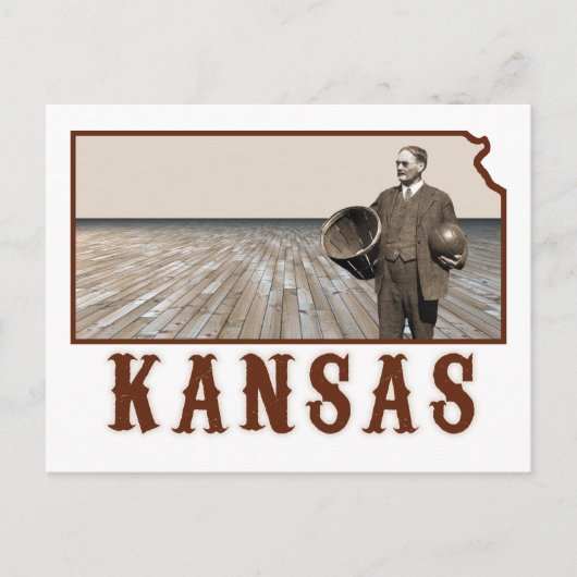 James Naismith Basketball Postkarte (Vorderseite)