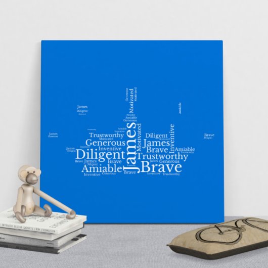 James Name Cloud Customizable Poster