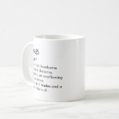 James name, Editable name, Custom name T-Shirt Kaffeetasse (Vorderseite Links)