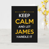 James Name Gift Karte (Gelbe Blume)