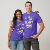 James Name Patriotischer Amerikaner Hergestellt in T-Shirt (Unisex)