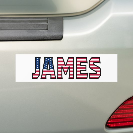 James Name Vorname USA Aufkleber Sticker Auto Autoaufkleber (Auf Auto)