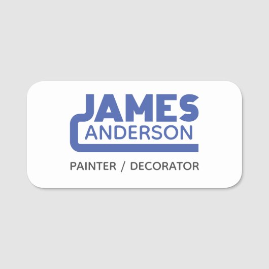 James Namensschild (Vorderseite)