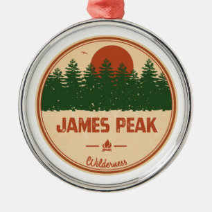 James Peak Wilderness Colorado Ornament Aus Metall