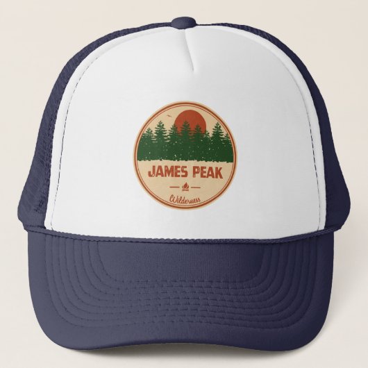 James Peak Wilderness Colorado Truckerkappe (Vorderseite)