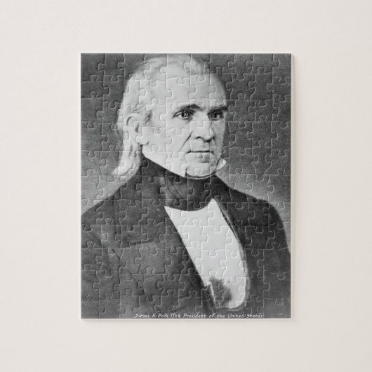 James Polck 11. Präsident von Amerika. Puzzle (Vertikal)