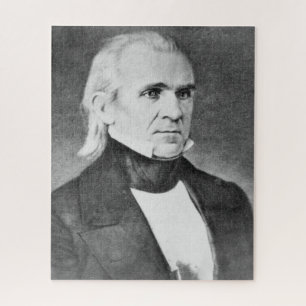 James Polk 11. Präsident von Amerika. Puzzle