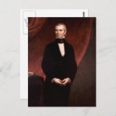 James Polk Postkarte (Vorne/Hinten)